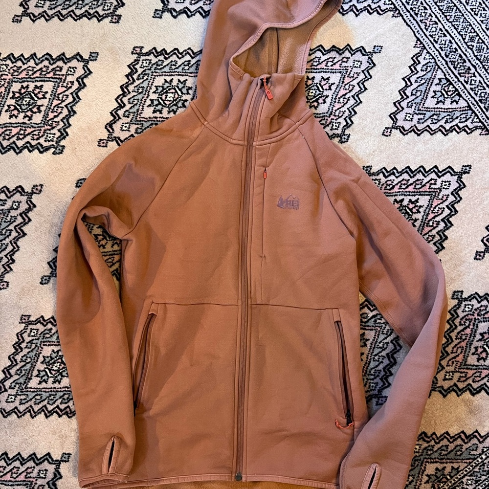 REI Tan Hooded Jacket
